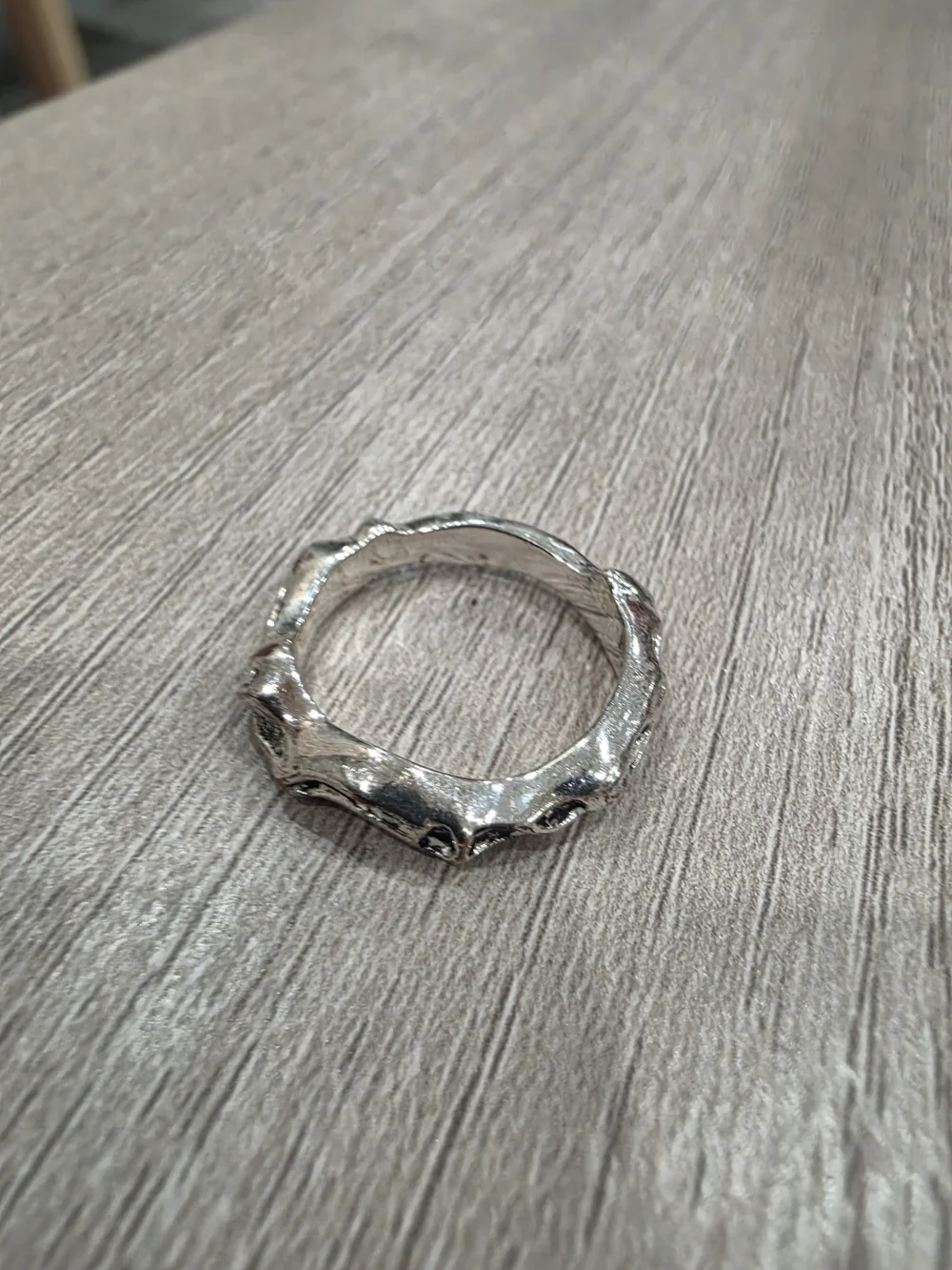 LeGer Sterling Silver Artisan Sculptural Ring Size 7 Signed Designer Jewelry